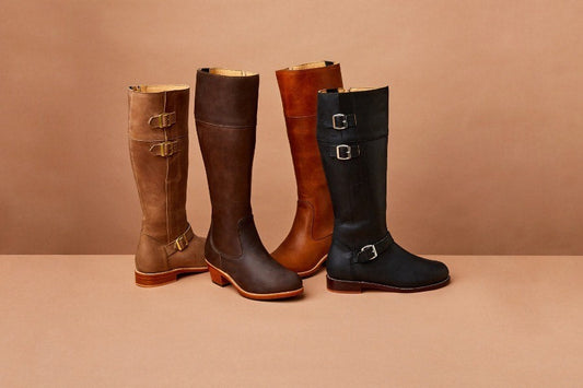 Wide and narrow calf boot measurement guide — Adelante handcrafted tall boots in 9 calf widths