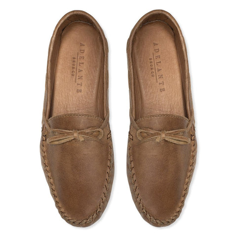women's handcrafted leather moccasin
