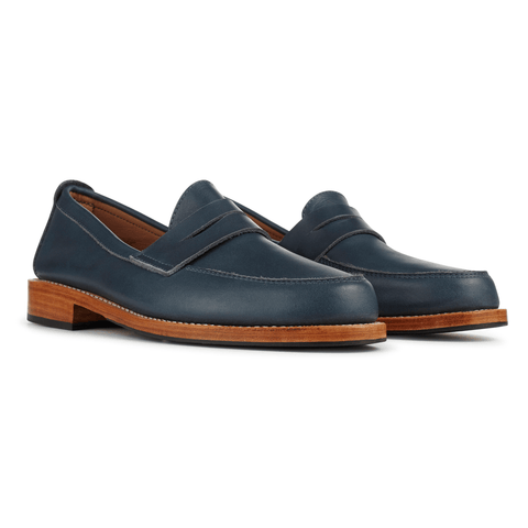 women's comfortable leather penny loafers